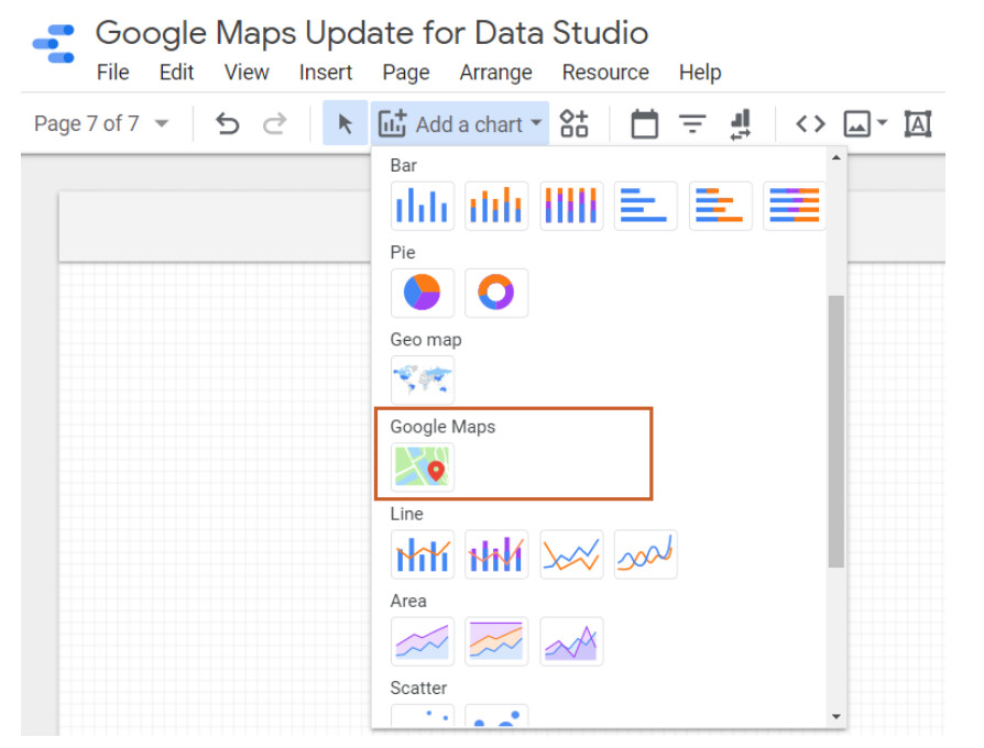 Hướng dẫn Update Google Maps cho Data Studio