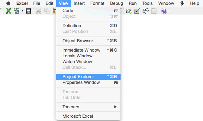 Project Explorer trên Excel Macbook: Chúng tôi rất vui khi mang đến cho bạn những bước đơn giản để truy cập vào chức năng Project Explorer trên Excel Macbook. Với sự giúp đỡ của chúng tôi, bạn sẽ hiểu rõ những tính năng tiện ích của Project Explorer, giúp cho công việc của bạn trở nên dễ dàng và hiệu quả hơn. Hãy xem hình ảnh liên quan để bắt đầu khám phá!