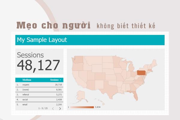 CÁC MẸO CHO NGƯỜI KHÔNG BIẾT THIẾT KẾ TRONG DATA STUDIO