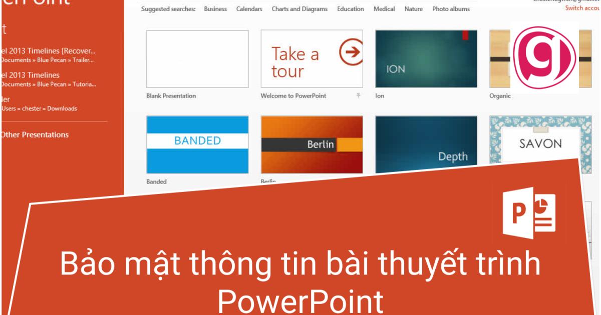 Bảo mật thông tin bài thuyết trình PowerPoint của bạn