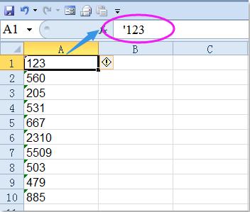 doc remove leading apostrophe 1