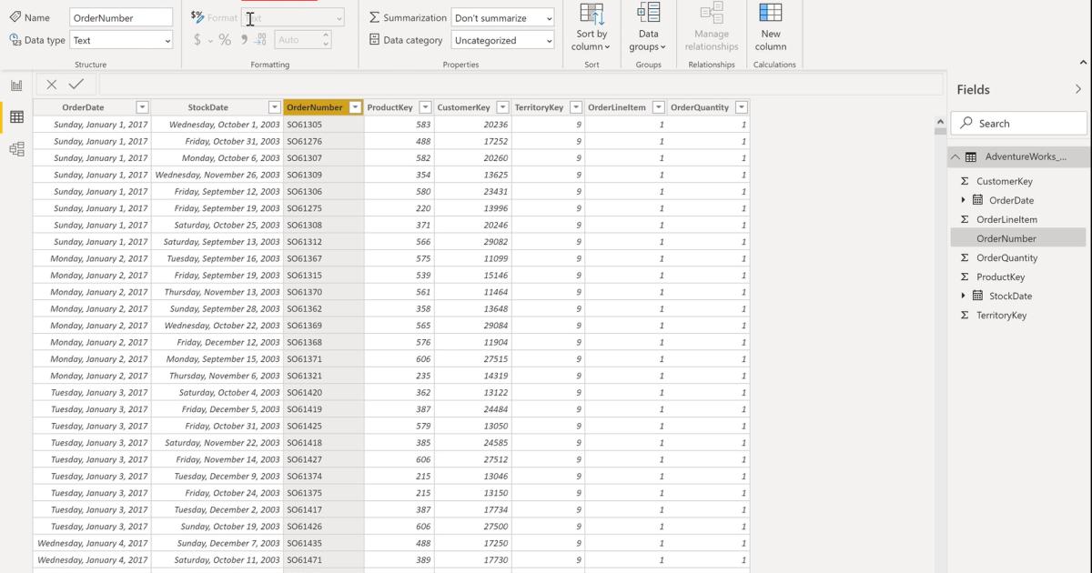 Column Tools Các chức năng bổ trợ và những lưu ý khi xử lý Data trong PowerBI