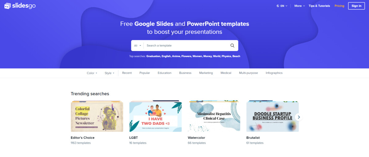Slidego Format Khám phá Slidesgo - kho báu template cho mọi bài thuyết trình