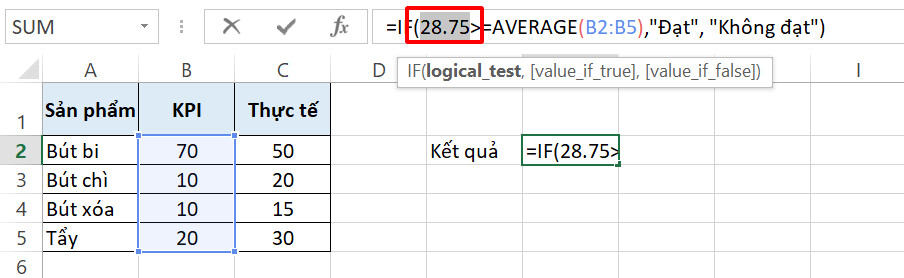 Hướng dẫn thao tác với các phím tắt hiện công thức trong Excel