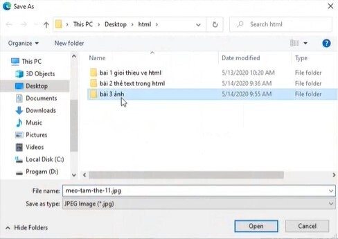 Hướng dẫn cách dùng thẻ IMG hiển thị hình ảnh trong HTML