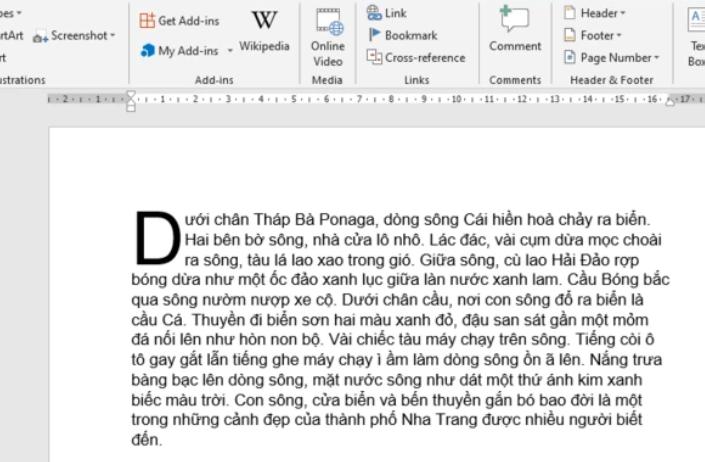 Cách tạo Drop Cap trong Word để viết to chữ cái đầu đoạn văn bản