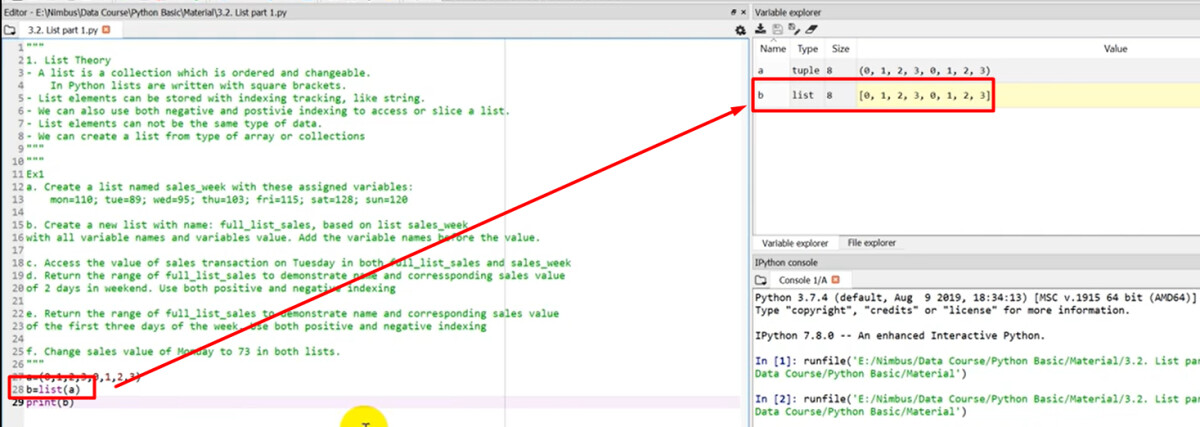 List trong Python là gì? Các thao tác cơ bản với List trong Python