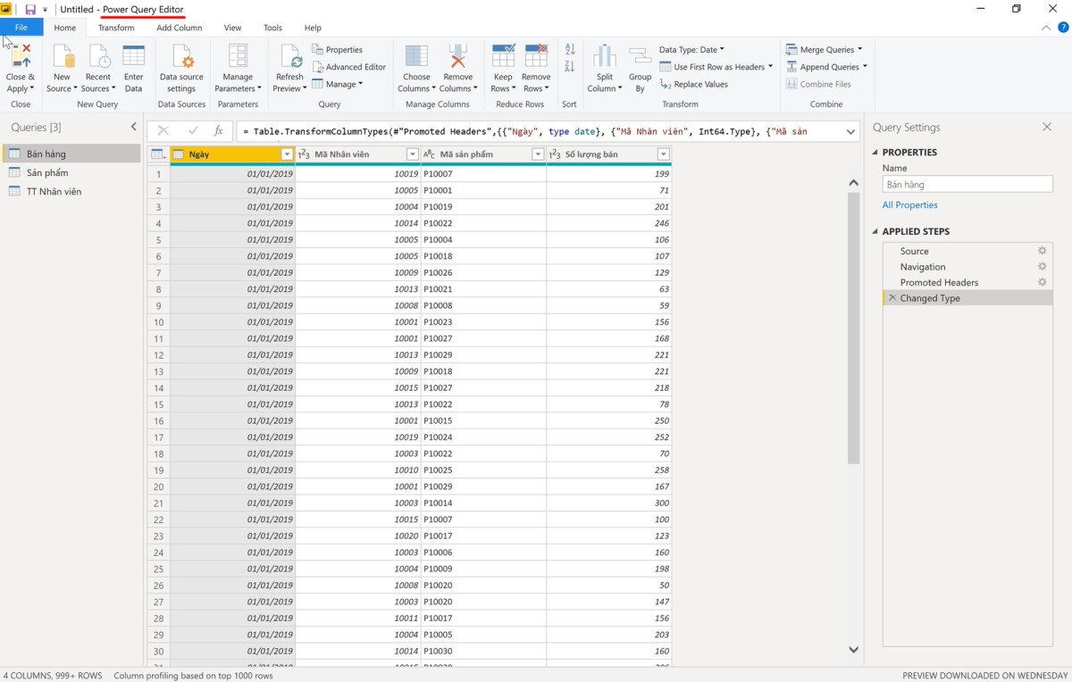 Kiến thức về Query Editor trong Power BI cho người mới bắt đầu