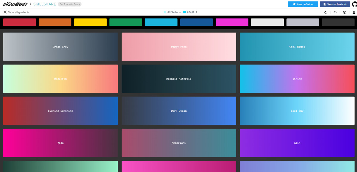 Top 5 trang web khởi tạo màu Gradient chất lượng dành cho Designer