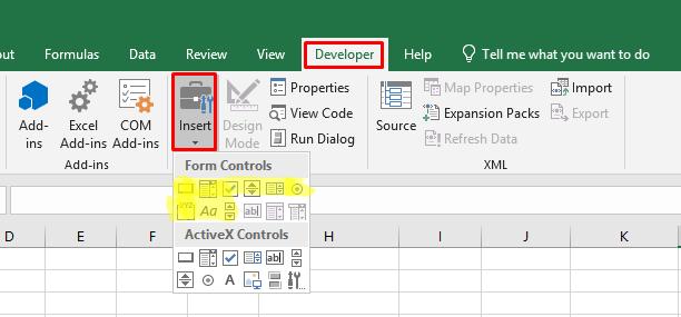 Hướng dẫn cách tạo và sử dụng Form Controls trong Excel