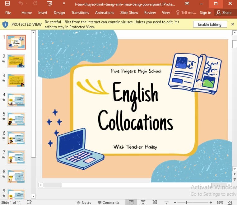 T i 10 m u powerpoint thuy t tr nh ti ng anh mi n ph 