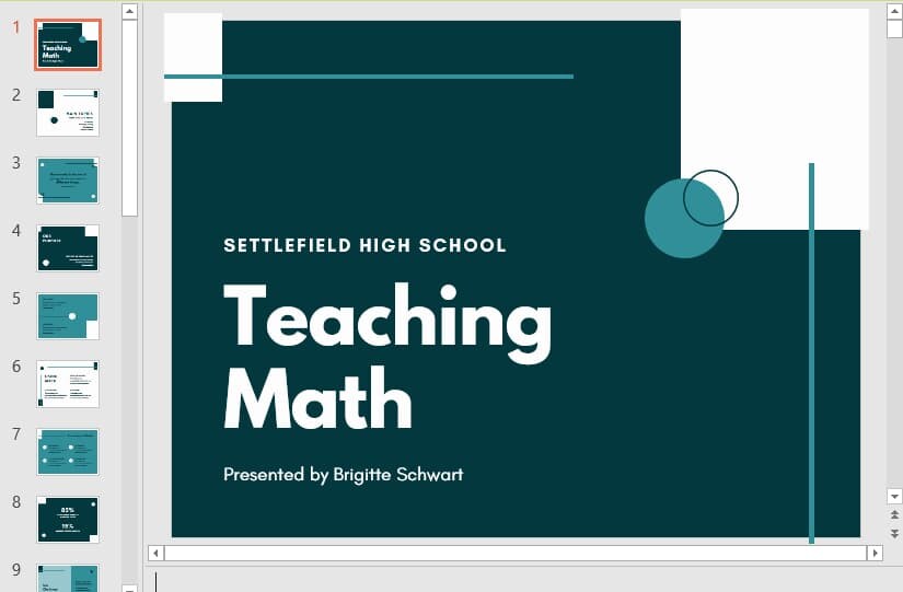 Tổng hợp 37 slide và hình nền Powerpoint toán học miễn phí