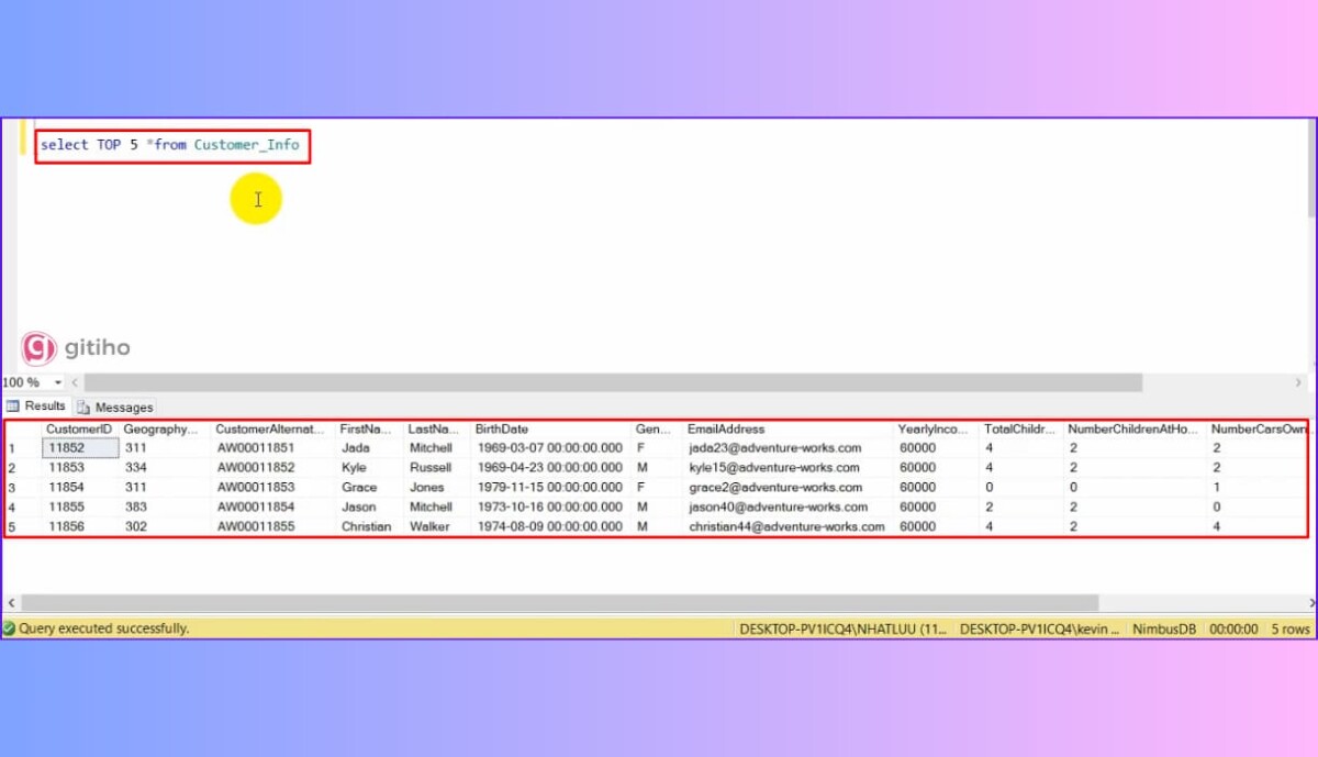 C u l nh select top trong sql c ph p v c ch s d ng