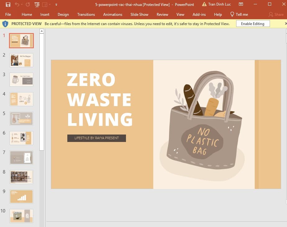 Tặng bạn 10+ mẫu powerpoint về rác thải nhựa miễn phí
