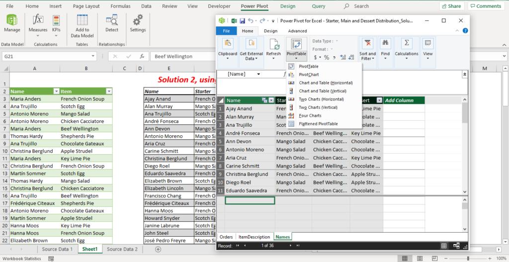 Hướng dẫn cách phân biệt giữa Power Pivot và Pivot Table