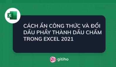 CÁCH ẨN CÔNG THỨC TRONG EXCEL CHUẨN