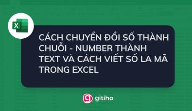 Cách viết số la mã và chuyển số thành text trong Excel