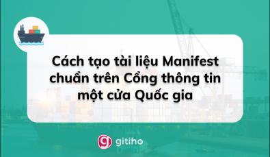 Cách tạo tài liệu Manifest chuẩn trên Cổng thông tin một cửa Quốc gia