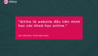 "Gitiho chính là website đầu tiên chị học các khoá học online" - Học viên khoá Tuyệt Đỉnh Excel