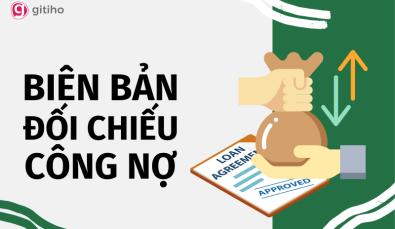 Cách lập mẫu biên bản đối chiếu công nợ tự động trên Excel