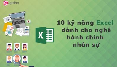 10 cú pháp hàm và chức năng Excel dành cho nghề hành chính nhân sự