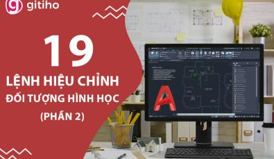 19 lệnh Modifying Commands hiệu chỉnh đối tượng hình học AutoCAD (Phần 2)