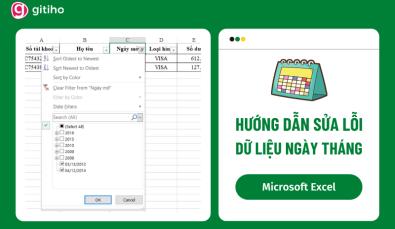 Cách sửa lỗi định dạng ngày tháng trong Excel nhanh chóng