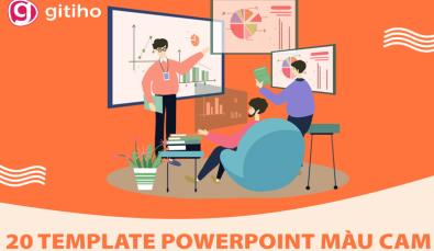Tặng 40 slide và background powerpoint màu cam cực bắt mắt