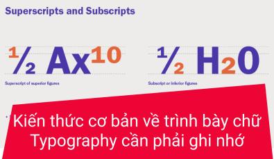 Tổng hợp kiến thức trình bày chữ Typography cần nhớ