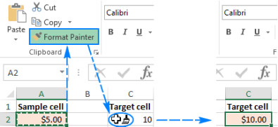 Cách sử dụng phím tắt Format Painter và sao chép định dạng trong Excel