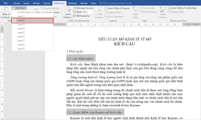 Cách tạo mục lục Word tự động nhanh và chuyên nghiệp