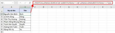 Hướng dẫn 4 cách tách tên trong Excel để tách riêng họ, tên và tên đệm