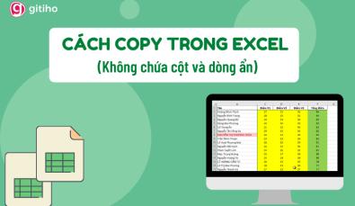 Hướng dẫn cách copy trong Excel không chứa dòng và cột ẩn