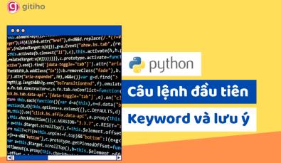 Keyword và những câu lệnh đầu tiên trong lập trình Python