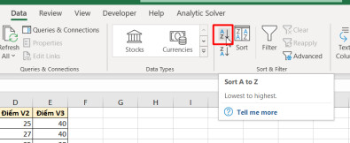 Cách sắp xếp tên trong Excel theo thứ tự bảng chữ cái