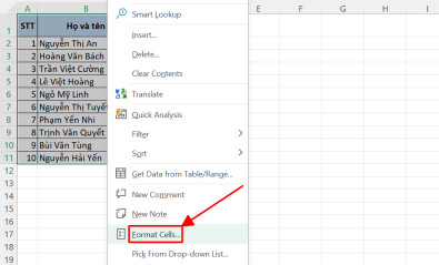 Hướng dẫn khóa cột trong Excel siêu đơn giản để bảo vệ dữ liệu của bạn 3