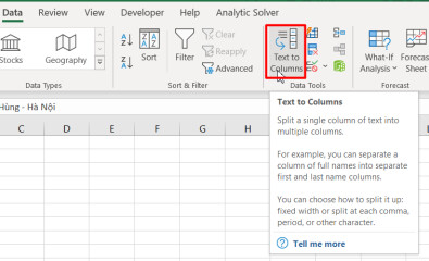Hướng dẫn 2 cách tách cột trong Excel cực dễ