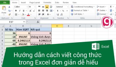 Hướng dẫn cách viết công thức trong Excel đơn giản dễ hiểu