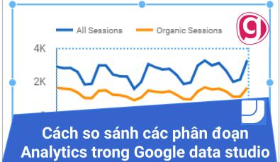 Cách tạo biểu đồ so sánh các phân đoạn Analytics trong Google data studio