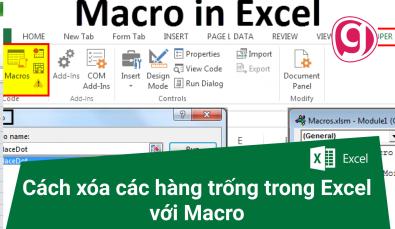 Cách xóa các hàng trống trong Excel với Macro
