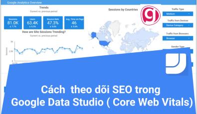 Cách sử dụng mẫu báo cáo  để theo dõi SEO của bạn trong Google Data Studio.