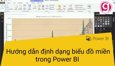Hướng dẫn định dạng biểu đồ miền trong Power BI