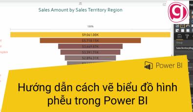 Hướng dẫn cách vẽ biểu đồ hình phễu trong Power BI
