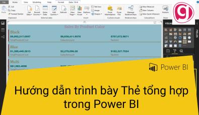 Hướng dẫn trình bày thẻ nhiều hàng (Multi-Row Card) trên Power BI