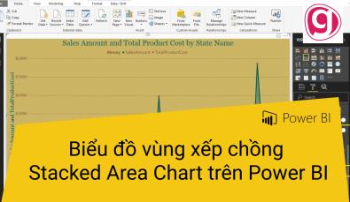 Hướng dẫn trình bày biểu đồ vùng xếp chồng trên Power BI
