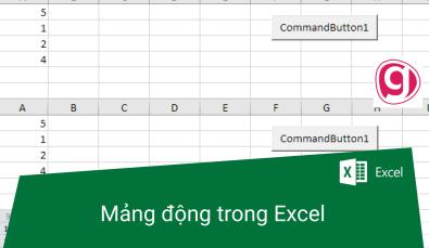 Kỹ thuật khai báo mảng động trong VBA với cú pháp ReDim