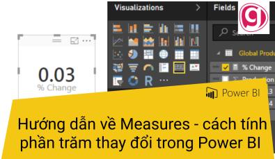 Hướng dẫn về Measures và cách tính phần trăm thay đổi trong Power BI