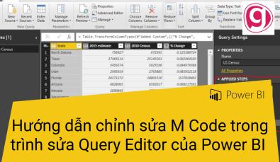 Hướng dẫn chỉnh sửa M Code trong trình sửa Query Editor của Power BI