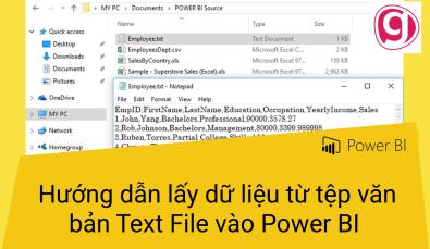 Hướng dẫn lấy dữ liệu từ tệp văn bản Text File vào Power BI