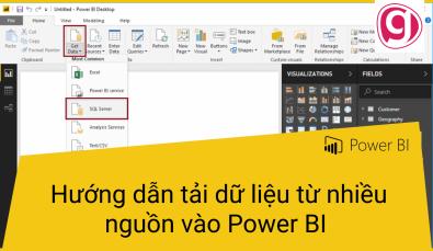 Hướng dẫn tải dữ liệu từ nhiều nguồn vào Power BI